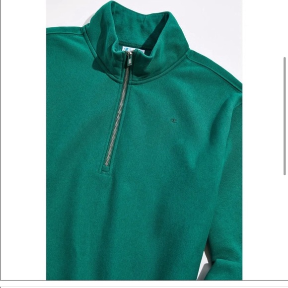 Champion UO Exclusive Quarter-Zip Mock Neck Sweatshirt sz medium baggy fit! - Picture 3 of 12